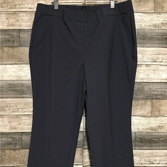 Lane Bryant Pull On Straight Pants Women’s 18 Blue (Inseam 29) Nylon Spandex - Picture 5 of 10